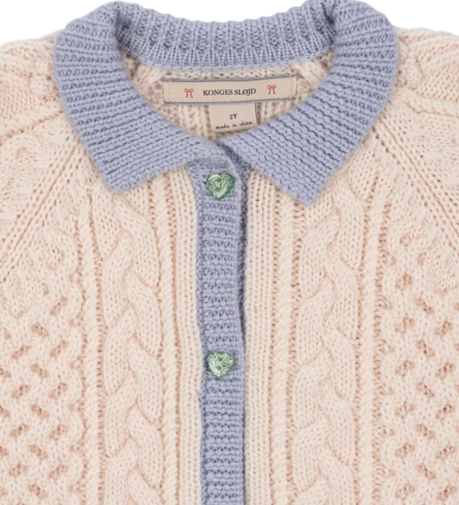 Børn Konges Sløjd Cardigan - Emma - Uld - Strik - Off White