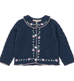 Striktrøjer*Konges Sløjd Cardigan - Strik - Rosier - Ensign Blue