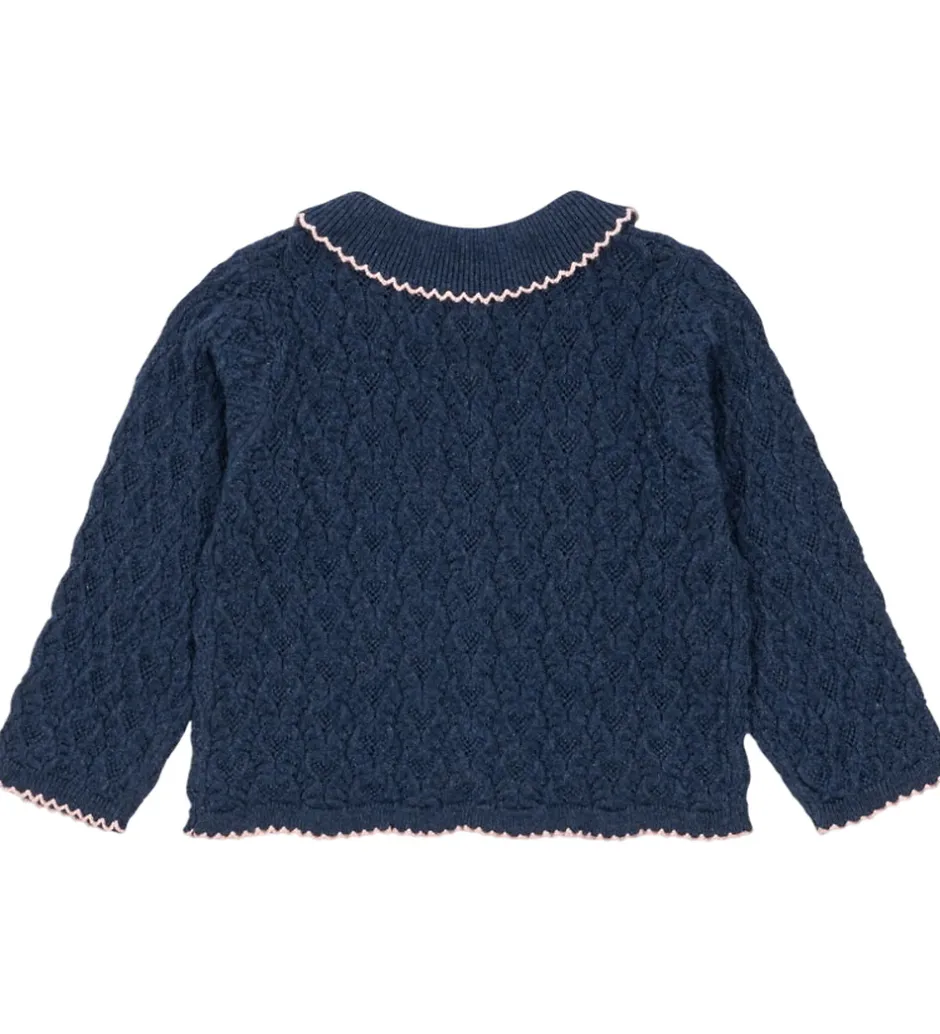 Striktrøjer*Konges Sløjd Cardigan - Strik - Rosier - Ensign Blue