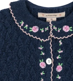 Striktrøjer*Konges Sløjd Cardigan - Strik - Rosier - Ensign Blue