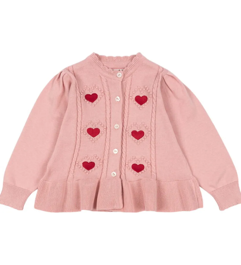 Børn Konges Sløjd Cardigan - Strik - Soleil - Silver Pink