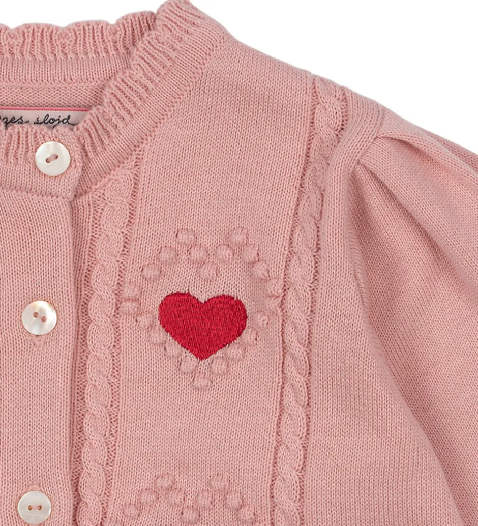 Børn Konges Sløjd Cardigan - Strik - Soleil - Silver Pink