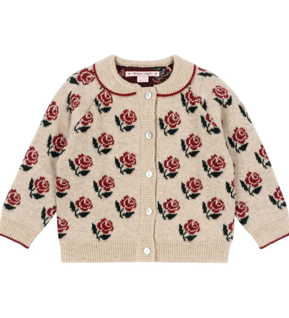 Cardigans*Konges Sløjd Cardigan - Uld/Polyamid - Belou - Rose