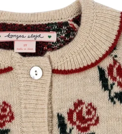 Cardigans*Konges Sløjd Cardigan - Uld/Polyamid - Belou - Rose