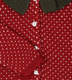 Børn Konges Sløjd Cardigan - Uld - Strik - Strawberry - Barbados Cher