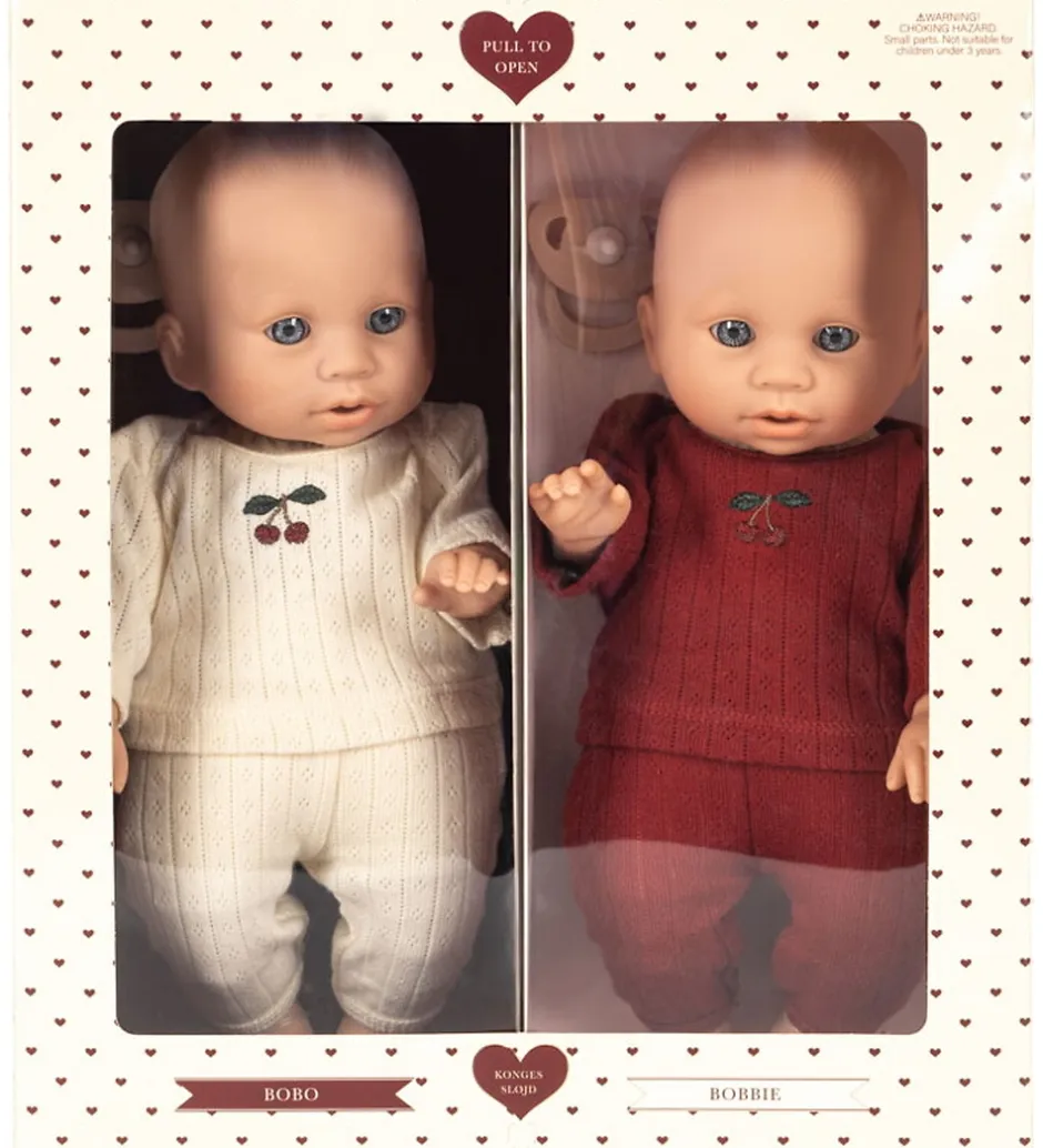 Dukker Og Tilbehør*Konges Sløjd Dukker - Bobo og Bobbie - 2-pak - 33 cm - Multi