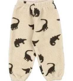 Fleece*Konges Sløjd Fleecebukser - Jody - Dino Silhouette