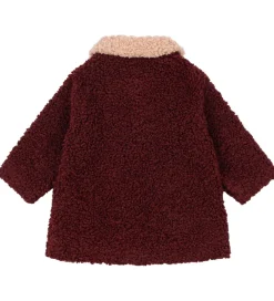 Fleece*Konges Sløjd Fleecefrakke - Teddy - Calin - Cabernet
