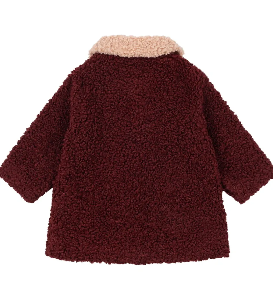 Fleece*Konges Sløjd Fleecefrakke - Teddy - Calin - Cabernet