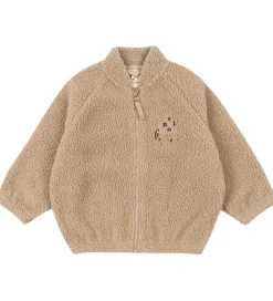 Fleece*Konges Sløjd Fleecejakke - Jazz Teddy - Oxford Tan