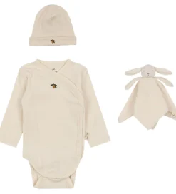 Sutteklude Og Nusseklude*Konges Sløjd Gaveæske - Nusseklud/Hue/Body l/æ - Offwhite - Lemo
