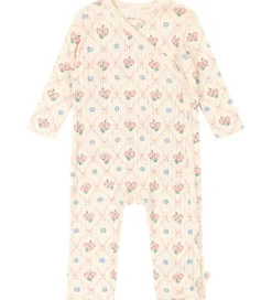 Heldragter*Konges Sløjd Heldragt - Rib - Minnie - Fleur Decor m. Hulmønster
