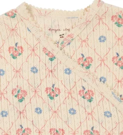 Heldragter*Konges Sløjd Heldragt - Rib - Minnie - Fleur Decor m. Hulmønster