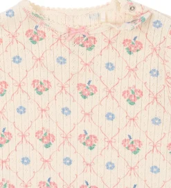 Heldragter*Konges Sløjd Heldragt - Rib - Minnie - Fleur Decor m. Hulmønster