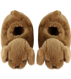 Hjemmesko*Konges Sløjd Hjemmesko - Sausage Dog Footies - Chicory Coffe