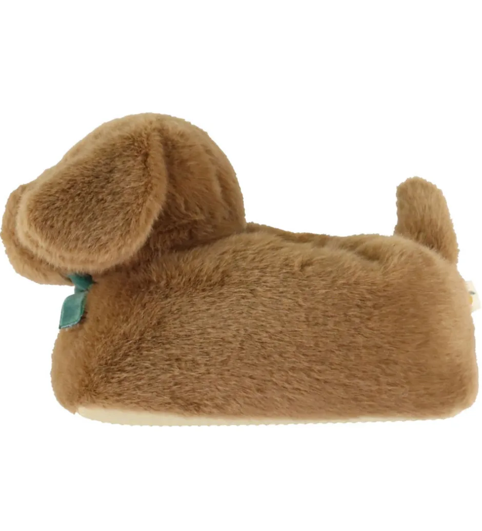Hjemmesko*Konges Sløjd Hjemmesko - Sausage Dog Footies - Chicory Coffe