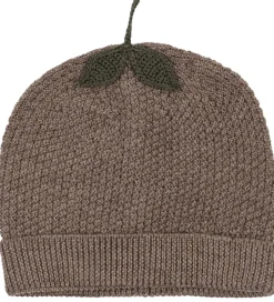 Børn Konges Sløjd Hue - Uld - Strik - Fruity - Bunny Brown Melange