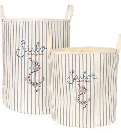 Kurve|Opbevaring*Konges Sløjd Opbevaringskurve - 2 stk. - Sailor Stripe