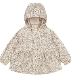 Regntøj*Konges Sløjd Regntøj m. Seler/Fleece - PU - Rainy Palme - Milk T