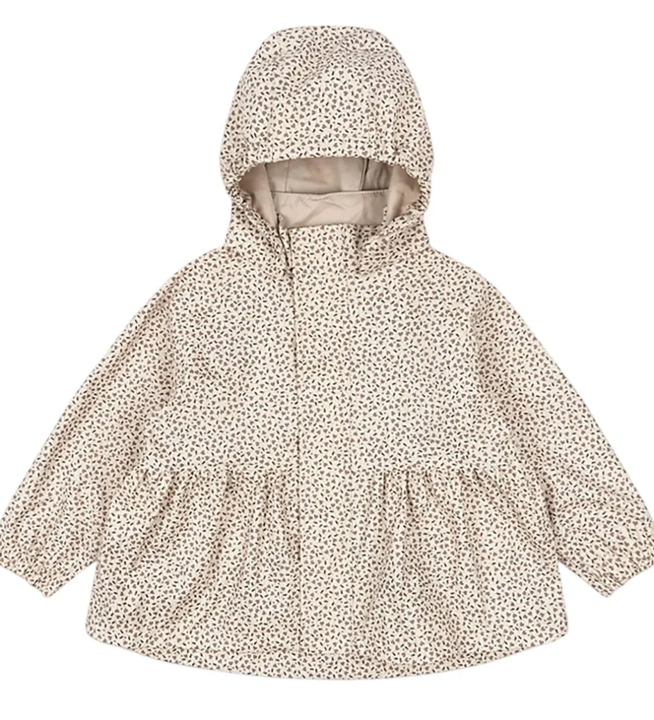 Regntøj*Konges Sløjd Regntøj m. Seler/Fleece - PU - Rainy Palme - Milk T