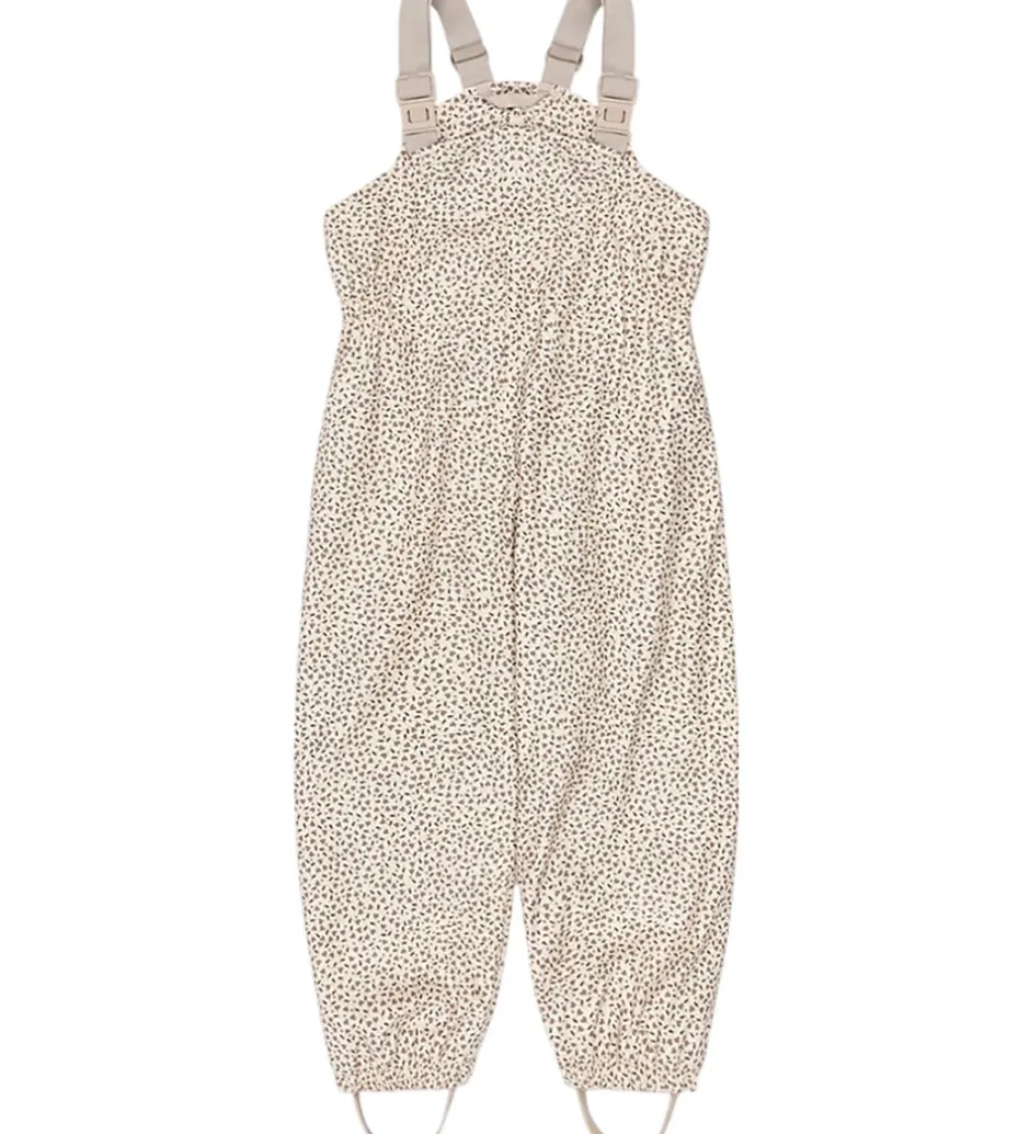 Regntøj*Konges Sløjd Regntøj m. Seler/Fleece - PU - Rainy Palme - Milk T