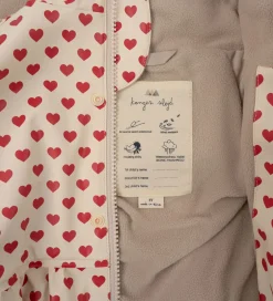 Regntøj*Konges Sløjd Regntøj m. Seler/Fleece - PU - Rainy Palme - Coeur
