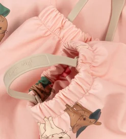 Regntøj*Konges Sløjd Regntøj m. Seler/Fleece - PU - Palme - Bow Kitty Pi