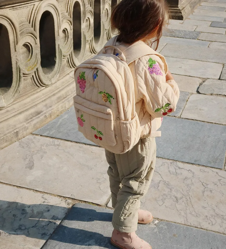Rygsække*Konges Sløjd Rygsæk - Juno Quilted - Frappe/Frugter