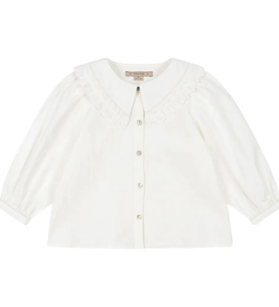 Børn Konges Sløjd Skjorte - Coeur Collar - Optic White