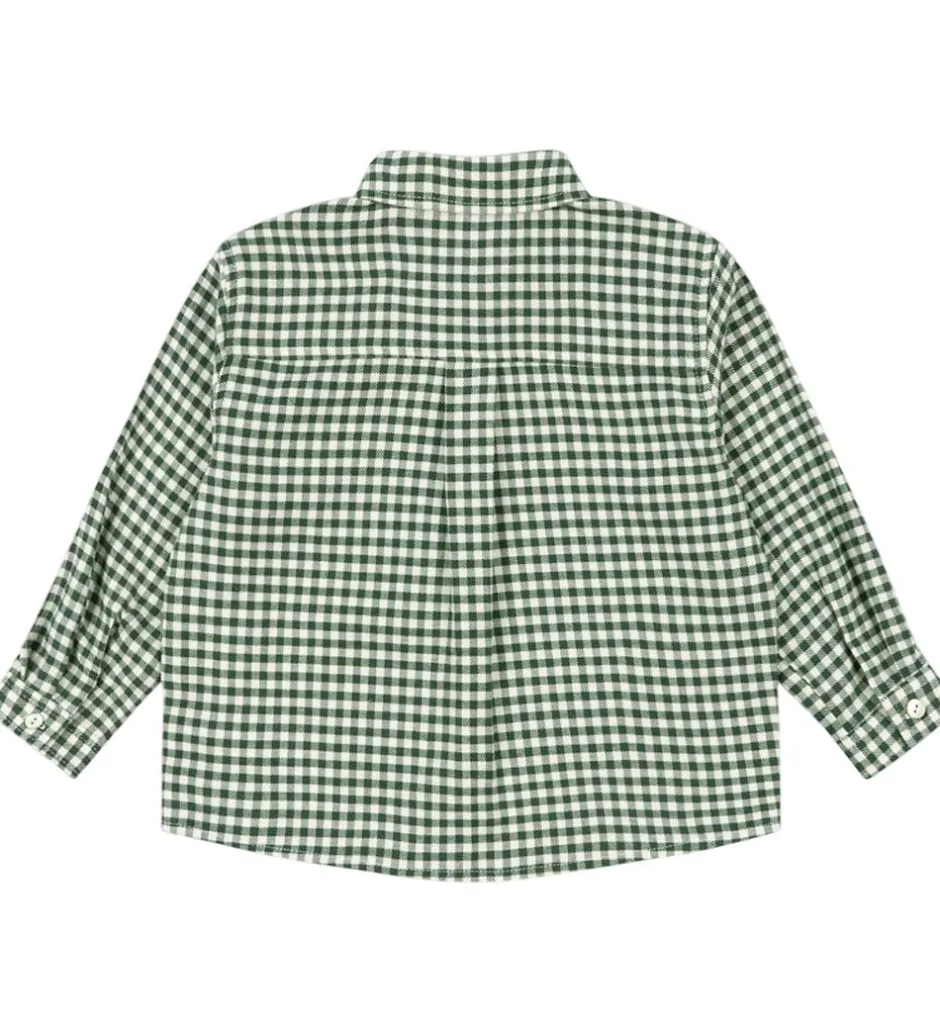 Børn Konges Sløjd Skjorte - Foret - Green Check