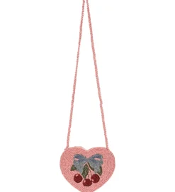 Tasker|Skuldertasker*Konges Sløjd Skuldertaske - Beaded Heart - Amarena