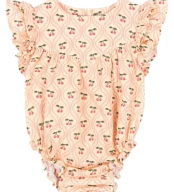 Sommerdragter*Konges Sløjd Sommerdragt - Musselin - Coco - Cherry Pink Motif
