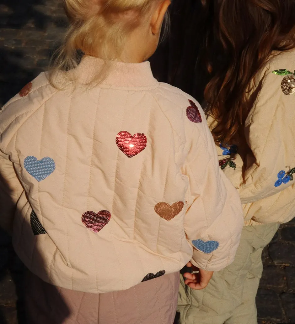 Termotøj*Konges Sløjd Termojakke - Juno Sequin Bomber - Cameo Rose