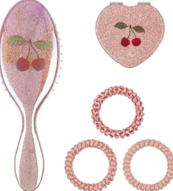 Toilettasker|Pleje- Og Toiletartikler*Konges Sløjd Toilettaske m. Tilbehør - Glitter Rose