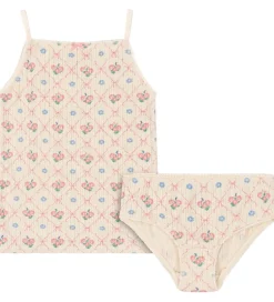 Undertøj*Konges Sløjd Undertøj - Rib - Minnie - Fleur Decor m. Hulmønster
