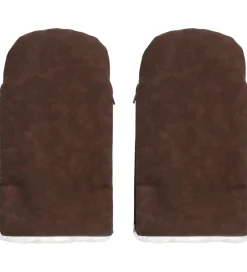 Barnevognsudstyr|Barnevognshandsker*KongWalther Barnevognshandsker - Østerbro - Chocolate Brown Faux