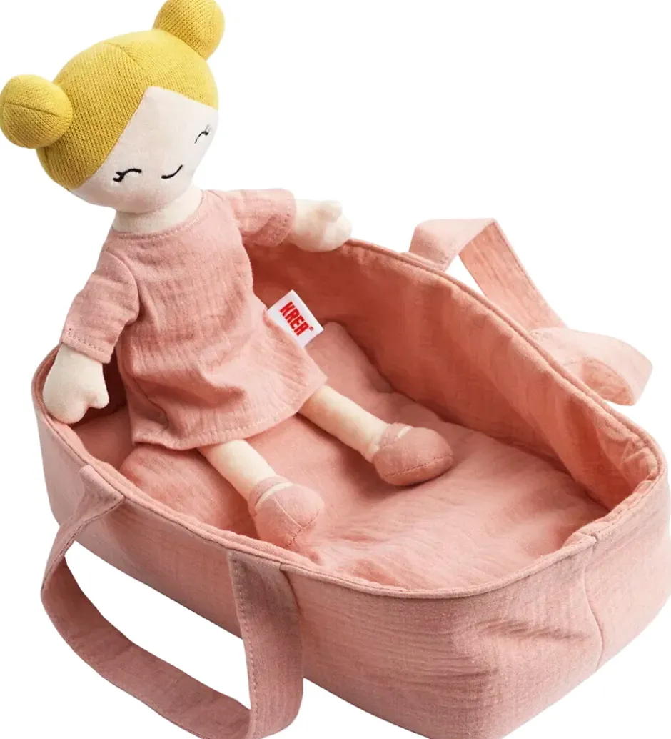 Krea Dukke m. Lift/Sengetøj - Rosa