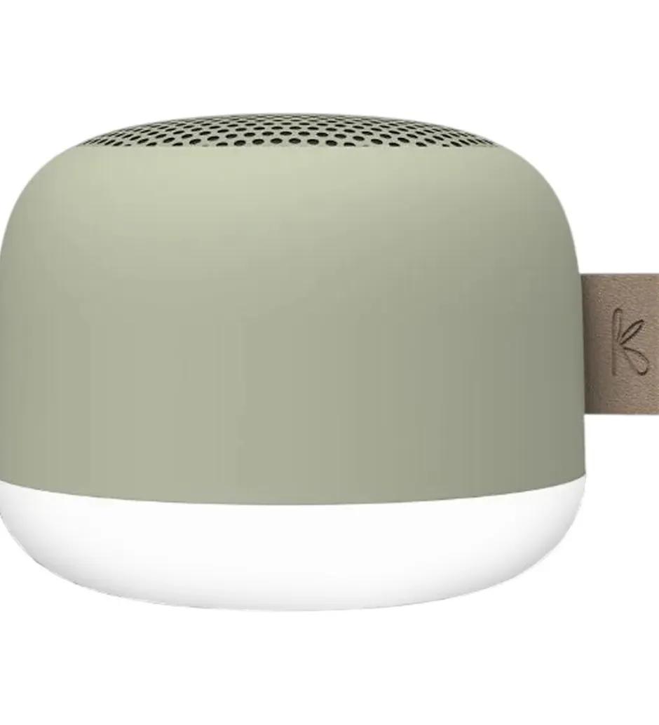 Kreafunk Højtaler m. Lys/Magnet - aLIGHT - Dusty Olive