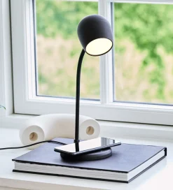 Adaptere Og Opladere*Kreafunk Lampe m. Oplader + Højtaler - Ellie - Sort