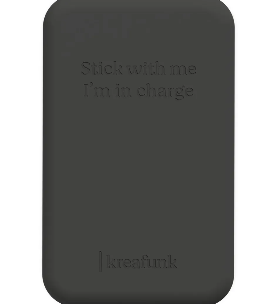 Powerbanks*Kreafunk Oplader - toCHARGE QI - Sort