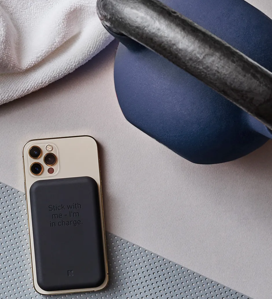 Powerbanks*Kreafunk Oplader - toCHARGE QI - Sort