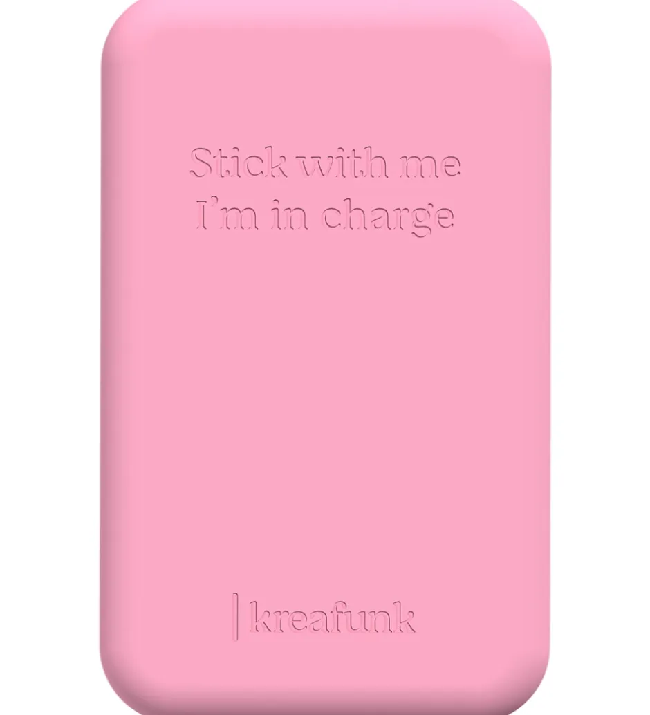 Powerbanks*Kreafunk Powerbank - toCHARGE Qi - Fresh Pink - 5.000mAh