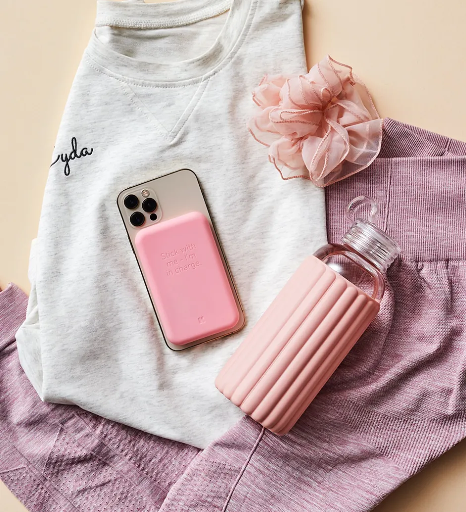 Powerbanks*Kreafunk Powerbank - toCHARGE Qi - Fresh Pink - 5.000mAh