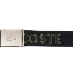 Børn Lacoste Bælte - Jaquard Webbing - Noir Escadron