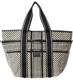 Lala Berlin Shopper - East West Tote Marin - Heritage Stripe Bla