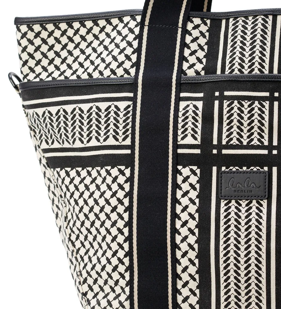 Lala Berlin Shopper - East West Tote Marin - Heritage Stripe Bla