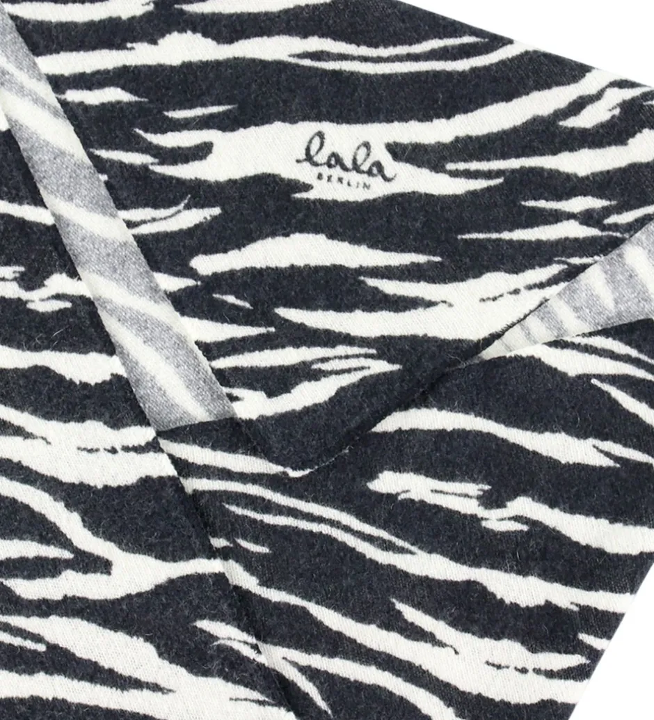 Tørklæder*Lala Berlin Tørklæde - 162x85 - Triangel M - Black Tiger