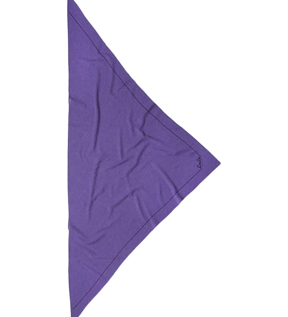 Børn Lala Berlin Tørklæde - 162x85 - Triangel Solid M - Iris