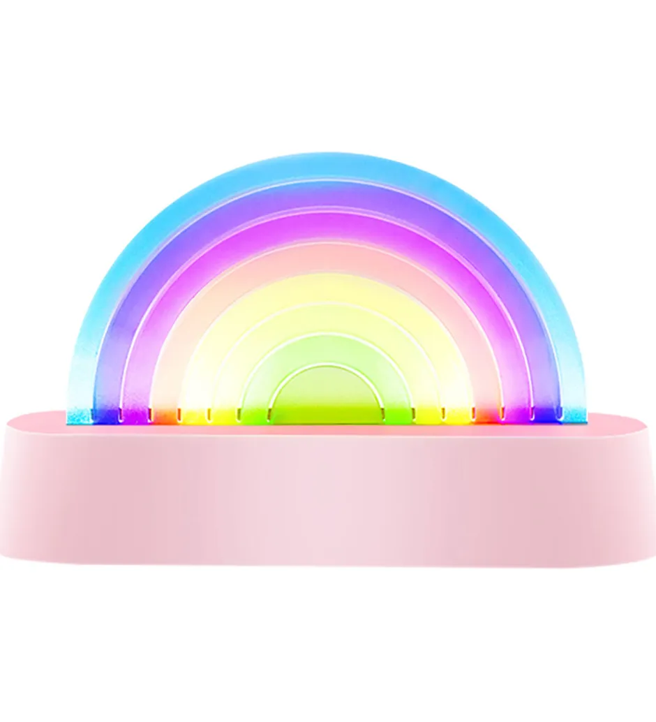 Lalarma Lampe - Dancing Rainbow - 18x11x4 cm - Rosa