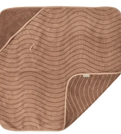 Babyhåndklæde- Og Poncho|Håndklæder*Leander Babyhåndklæde - Hoodie - 80x80 cm - Clay